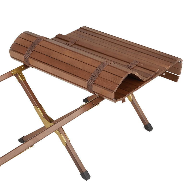 Naturehike rolovací dřevěný stolek 10,5 kg - tmavý buk 